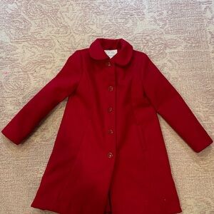 Janie and Jack Classic Red Pea Coat